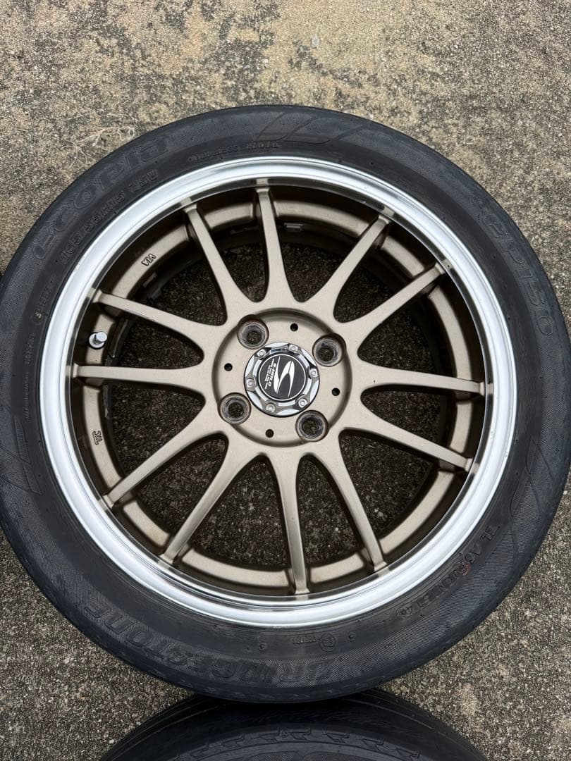 S-HOLD 15インチ ×5J +45 4穴 PCD100 アルミホイール4本