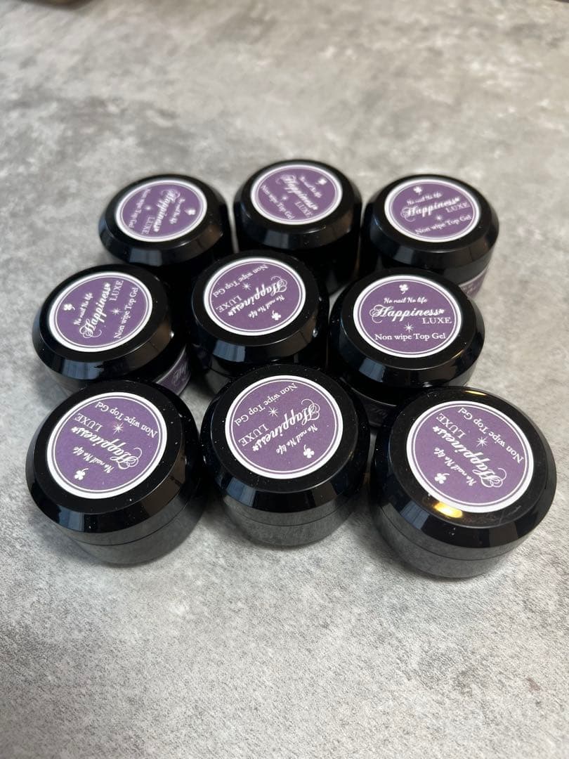 Happiness LUXE ノンワイプトップジェル 9個セット　15g