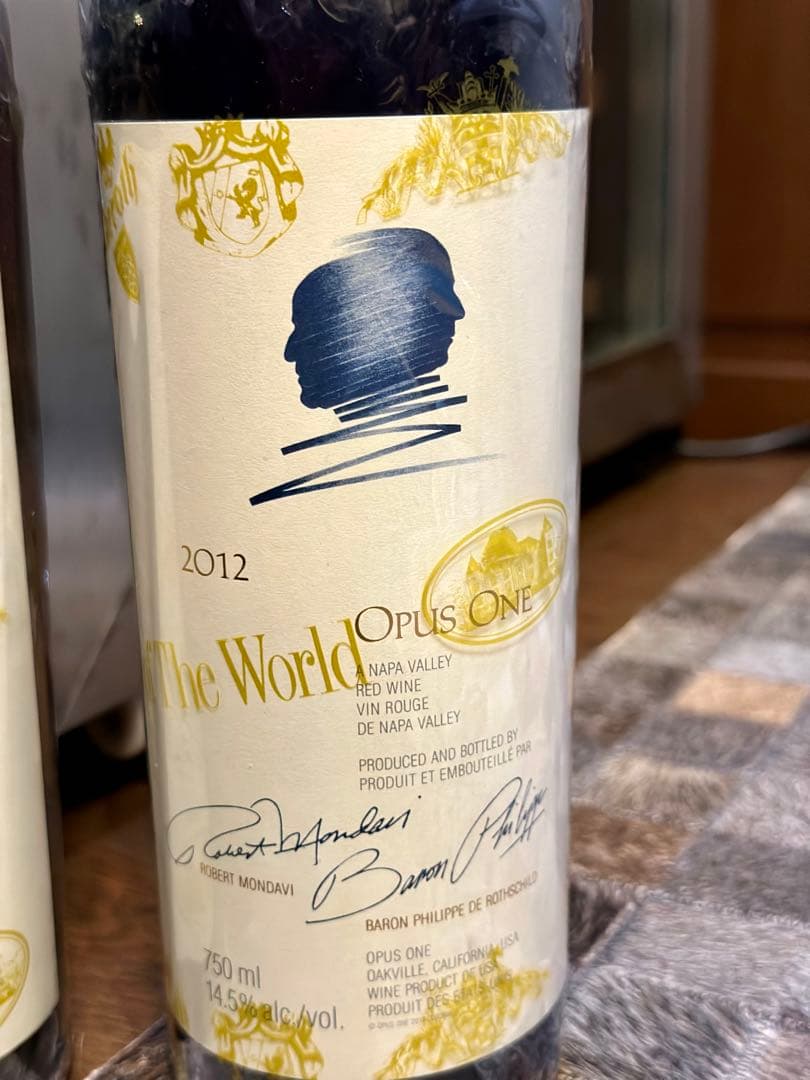 【新品未開封】OPUS ONE オーパスワン 2012 赤ワイン 2本セット