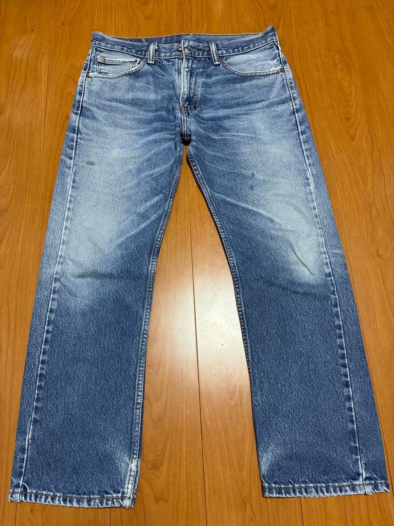 リーバイス505 Levis W32 ブルーデニム ヒゲ 古着