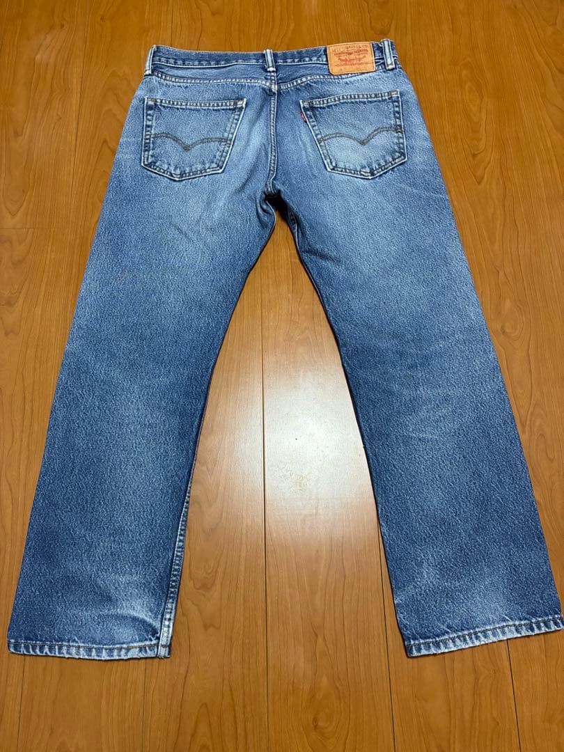 リーバイス505 Levis W32 ブルーデニム ヒゲ 古着