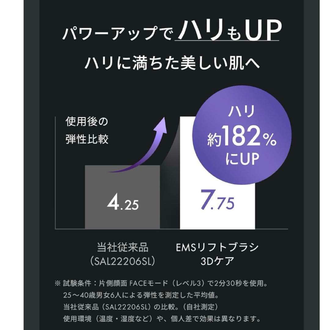 SALONIA(サロニア) EMS リフトブラシ 3Dケア 電気ブラシ