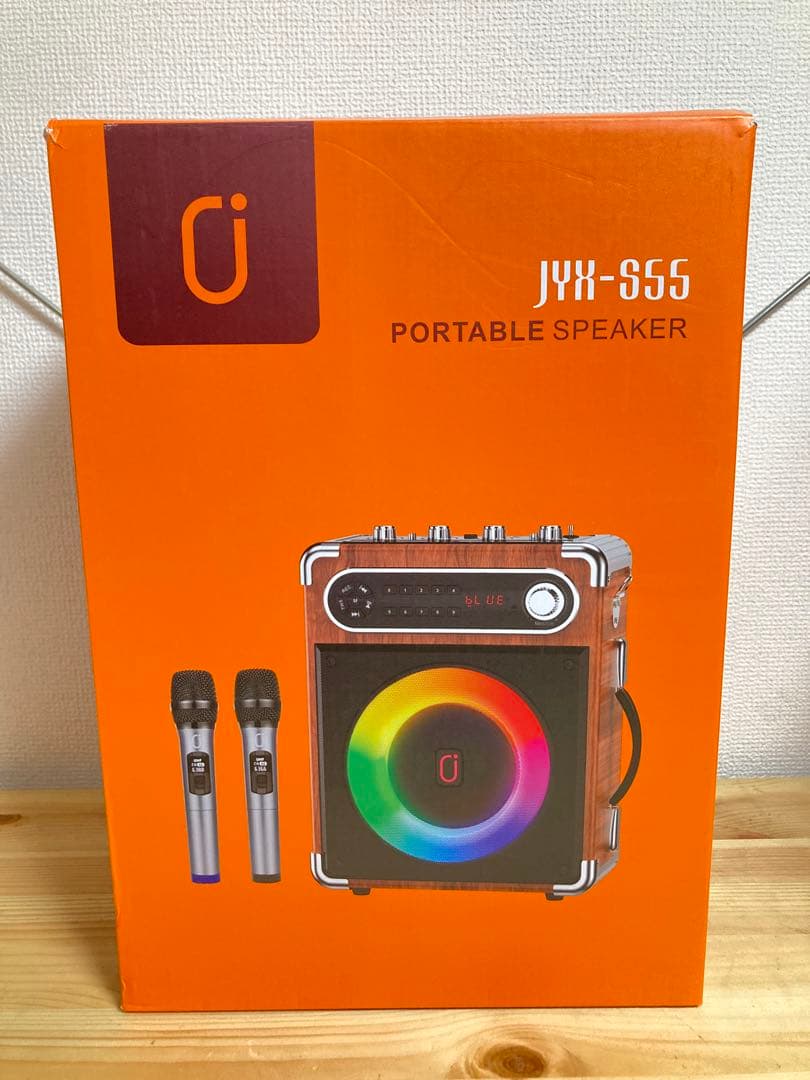 ☆ 未使用品 ポータブルスピーカー JYX-S55 カラオケ Bluetooth