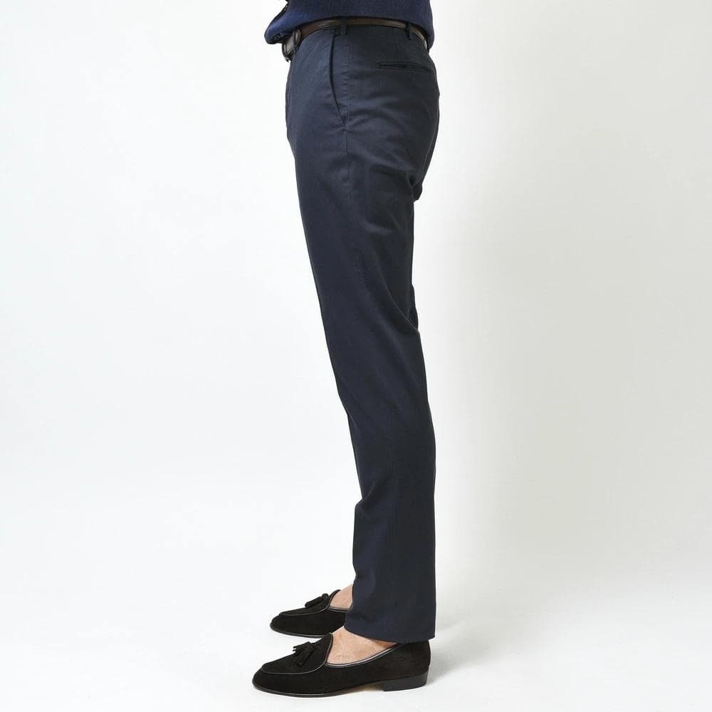 定価5.2万 インコテックス ガーメントダイストレッチコットンテーパードパンツ