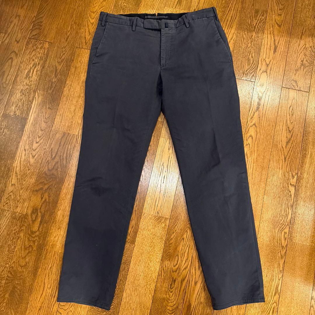 定価5.2万 インコテックス ガーメントダイストレッチコットンテーパードパンツ