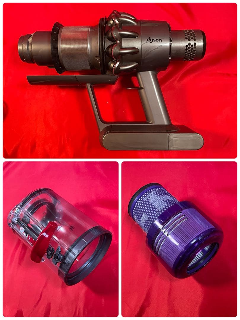 ダイソン③SV14V11純正スタンド新品パイプ ヘッド選択補強トリガーフルパーツ