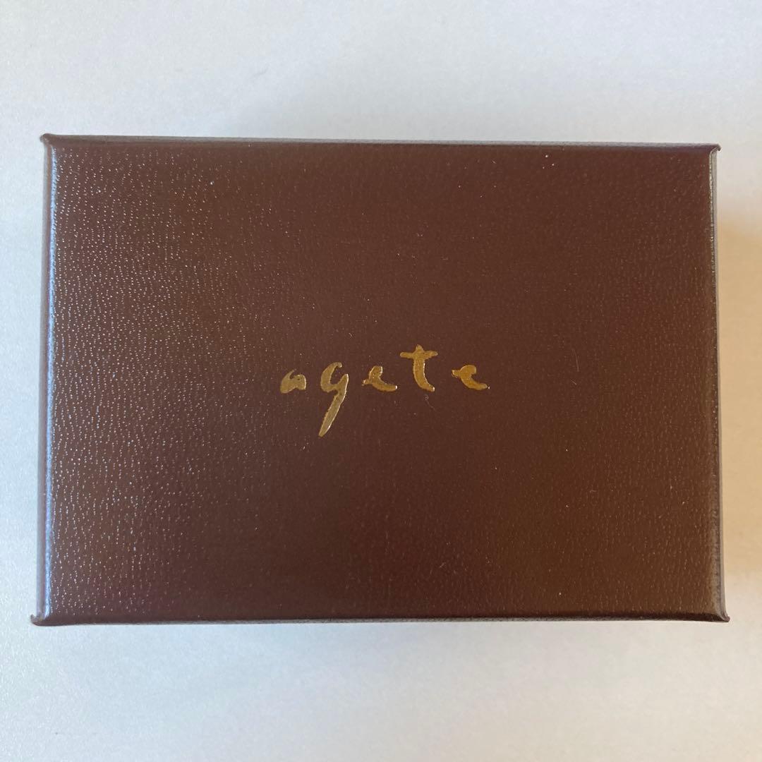 agete シルバーチェーンダイヤモンドネックレス