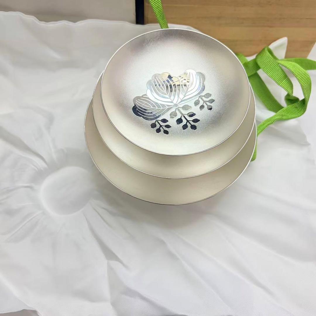 純銀銀杯 3点セット内閣総理大臣 silver1000刻印 約388g 桐箱付き