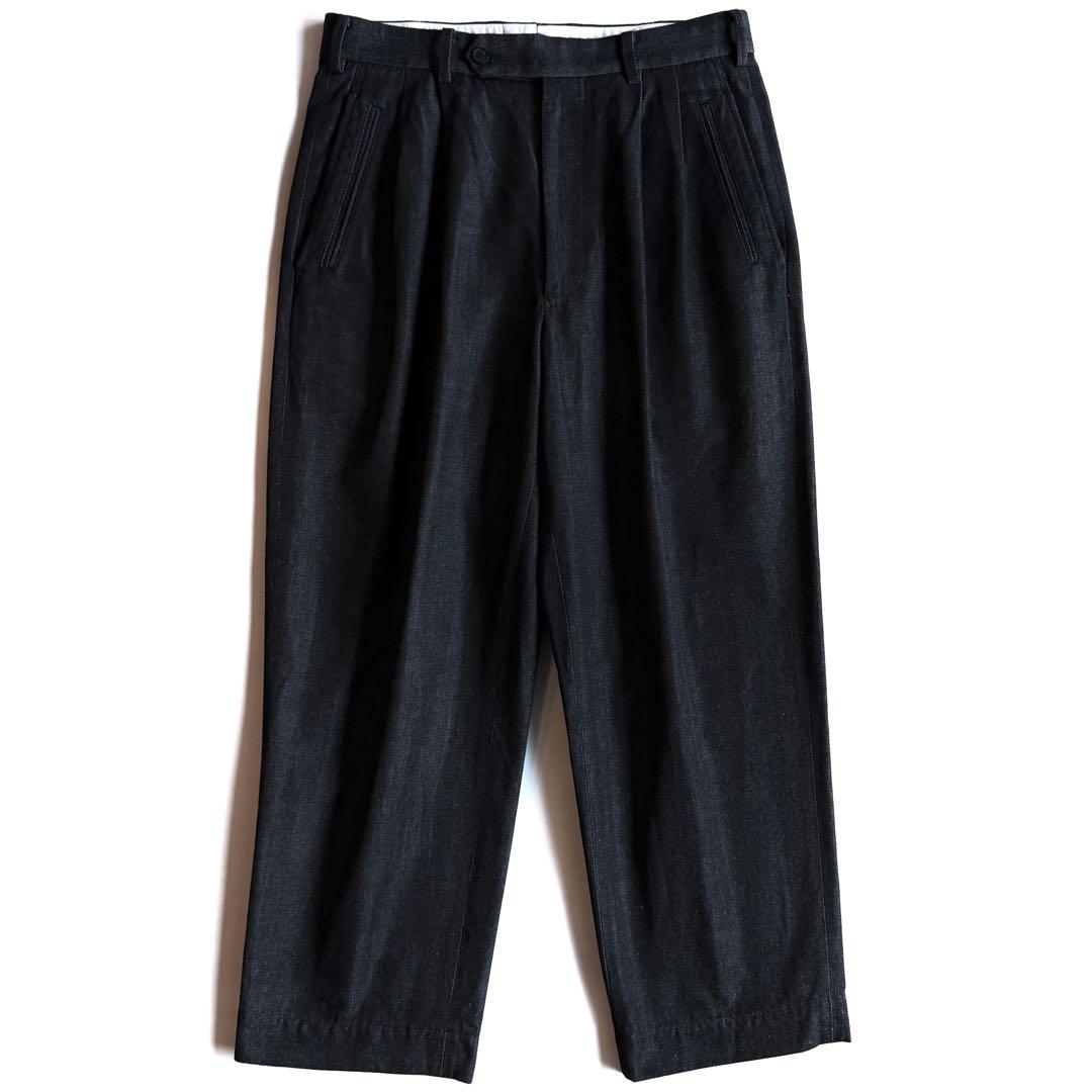 《美品》 23aw コムデギャルソン オム ワイド スラックス ブラックデニム