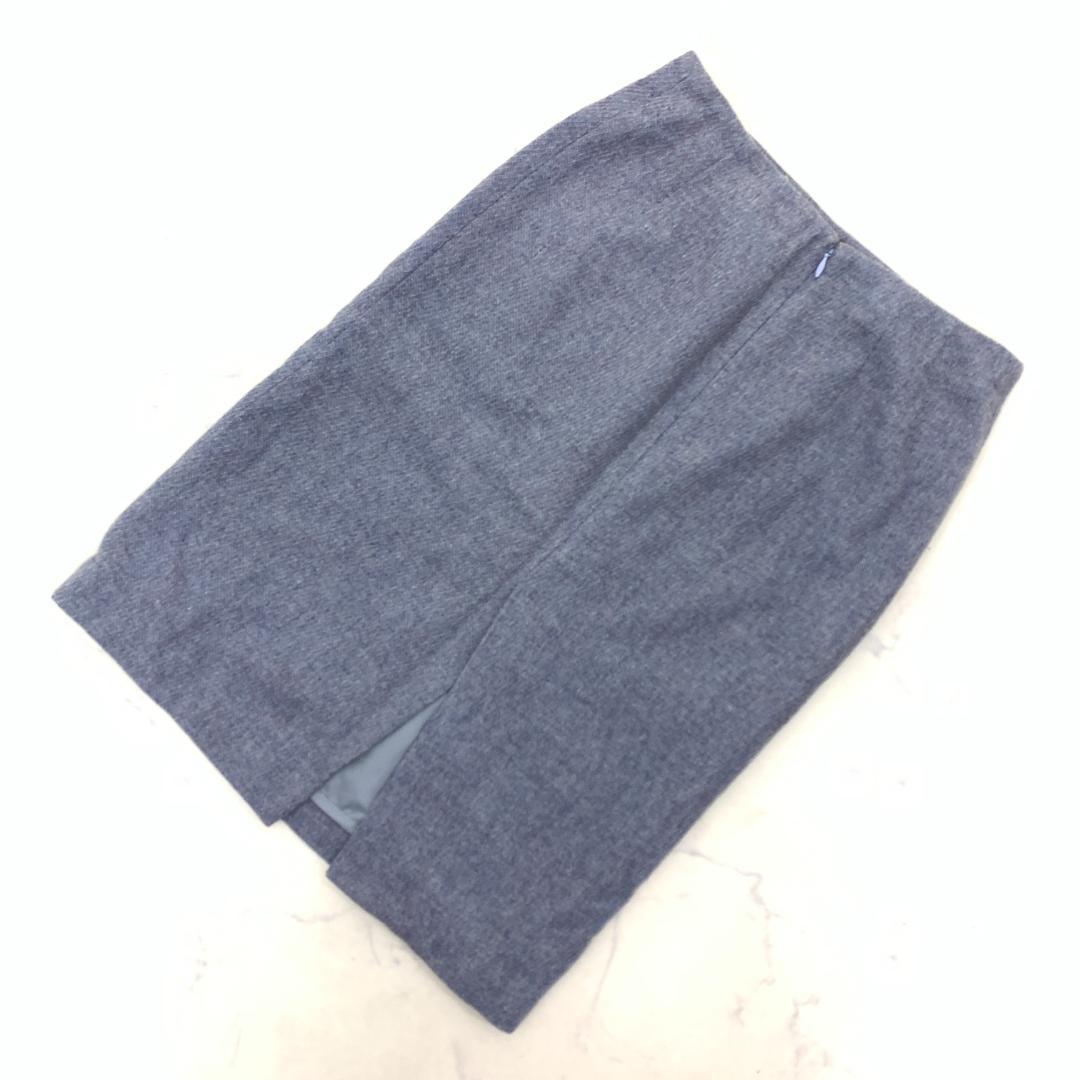 LA8625 9345 ANAYI アナイ スカートスーツ ブルー ウール 38