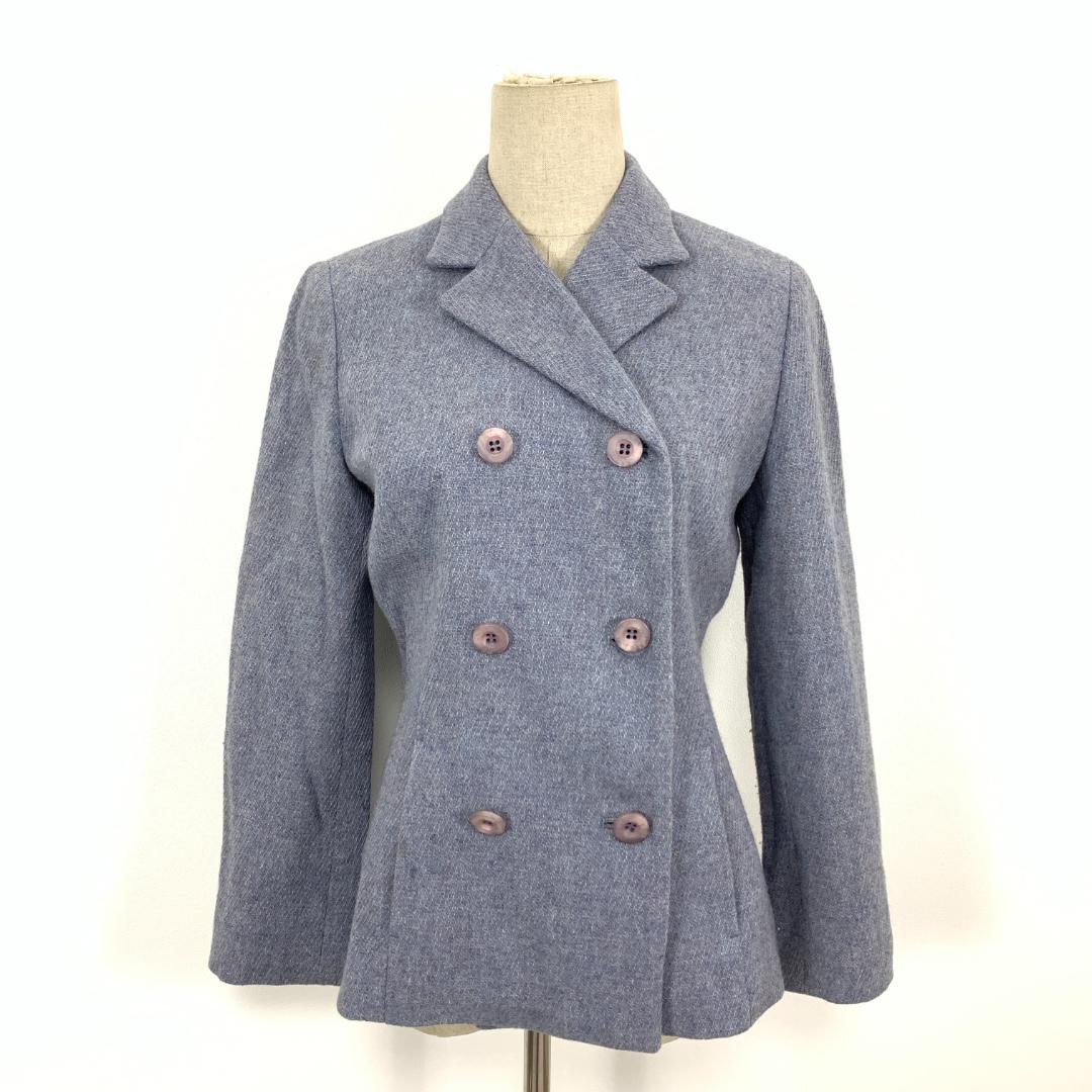 LA8625 9345 ANAYI アナイ スカートスーツ ブルー ウール 38