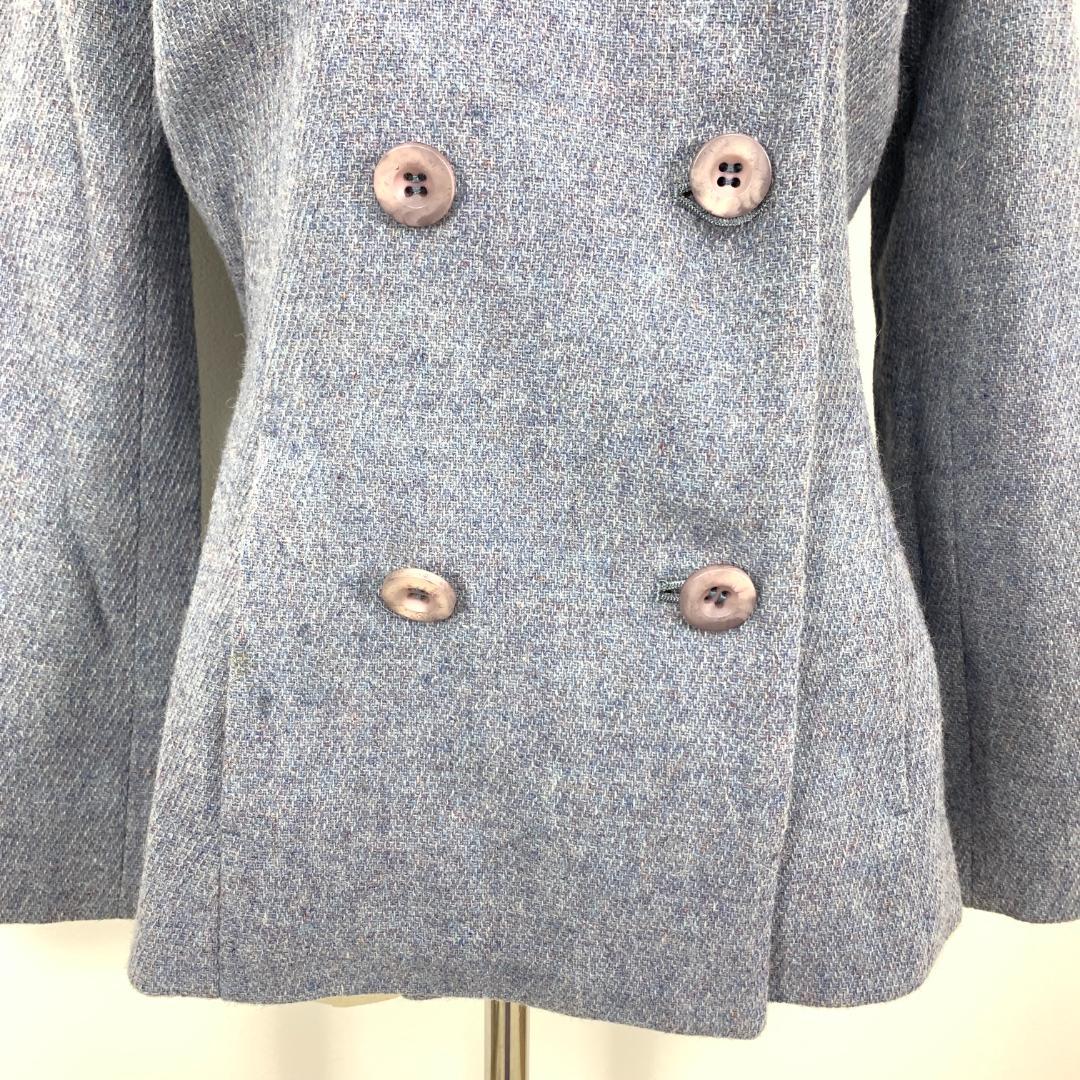 LA8625 9345 ANAYI アナイ スカートスーツ ブルー ウール 38