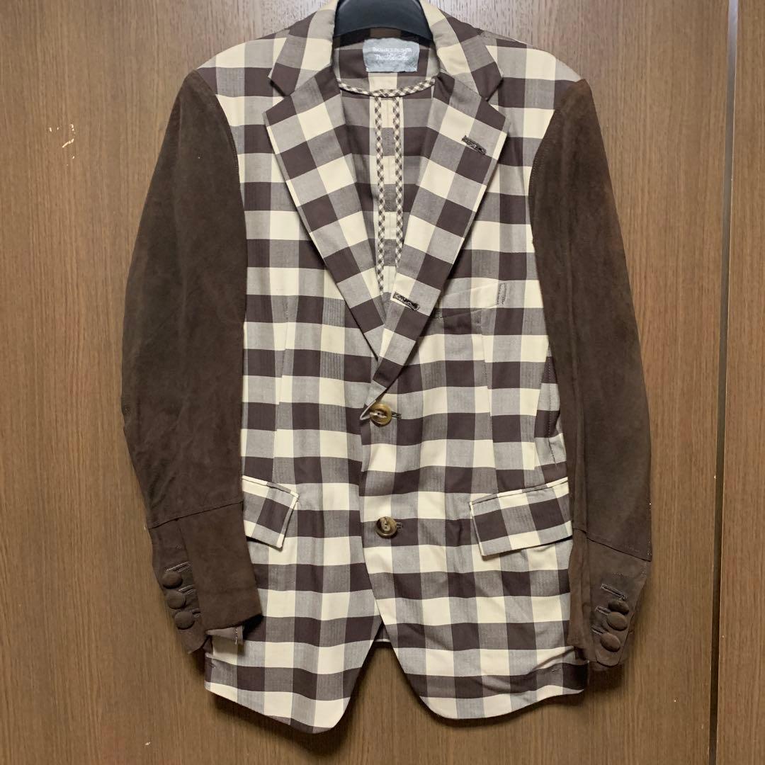 ソロイスト　袖レザージャケット　サイズXS 定価10万　宮下　ナンバーナイン