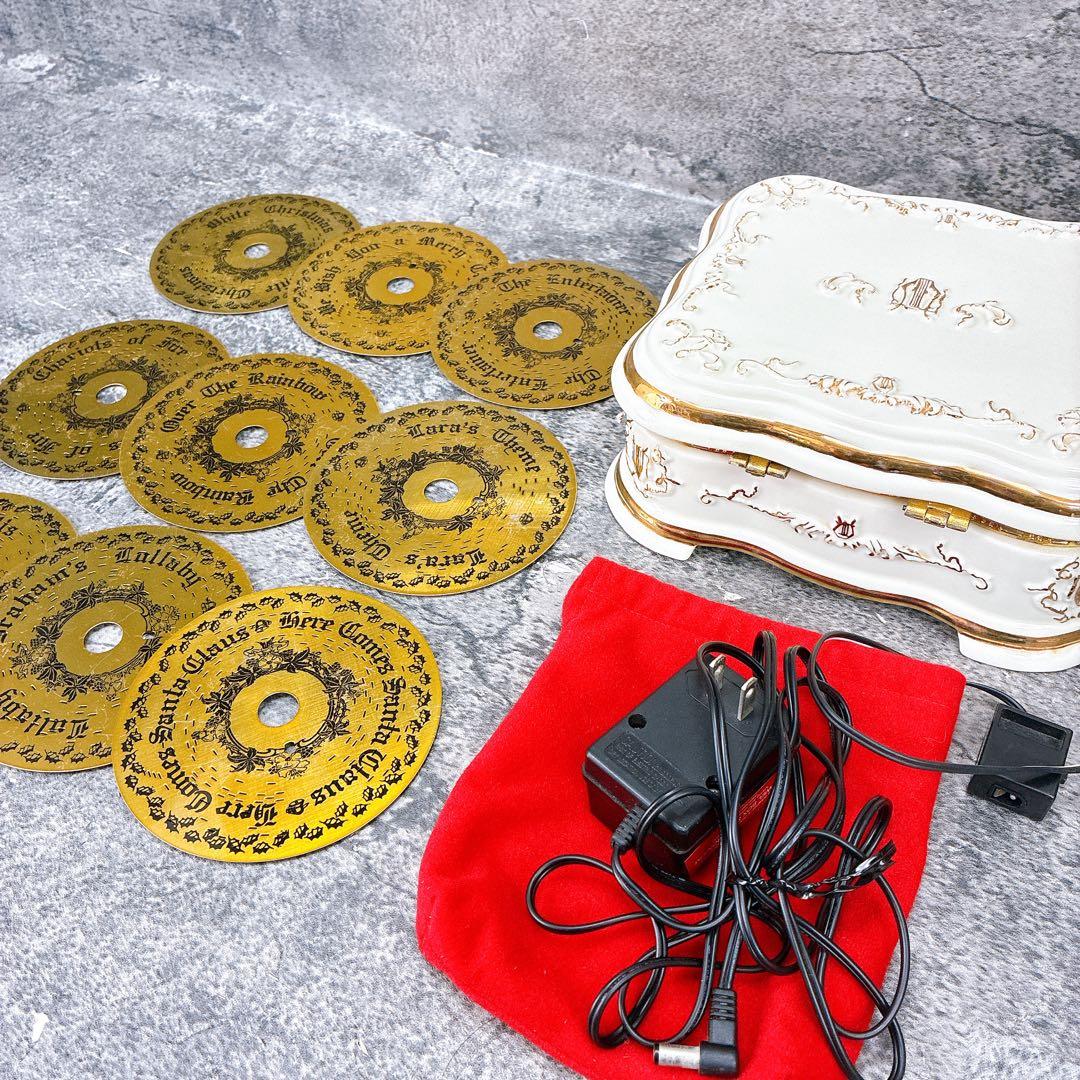 canty621様　スタークリスマス ディスクオルゴール 陶器 アンティーク