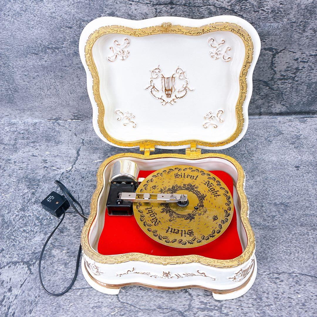 canty621様　スタークリスマス ディスクオルゴール 陶器 アンティーク