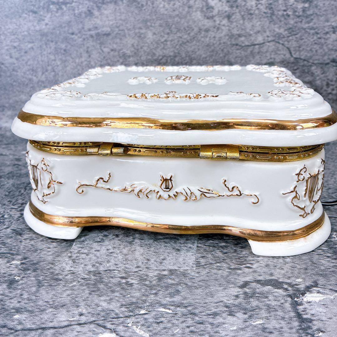 canty621様　スタークリスマス ディスクオルゴール 陶器 アンティーク