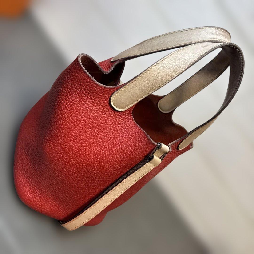 HERMES エルメス　ピコタンロックPM バイカラー　トリヨン