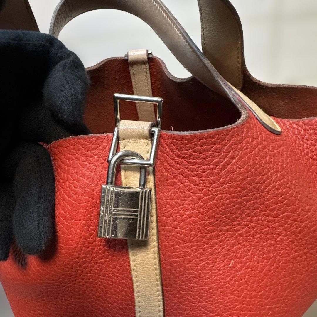 HERMES エルメス　ピコタンロックPM バイカラー　トリヨン