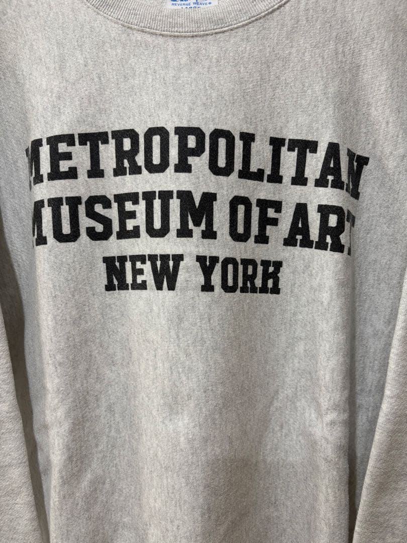 美品champion reverse weave メトロポリタン美術館 Lサイズ