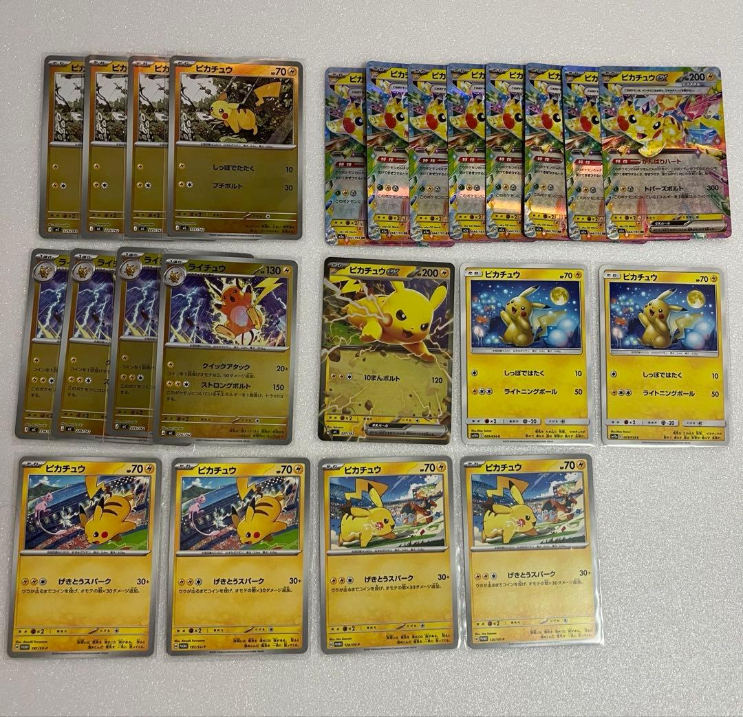 ピカチュウ・ライチュウカードセット