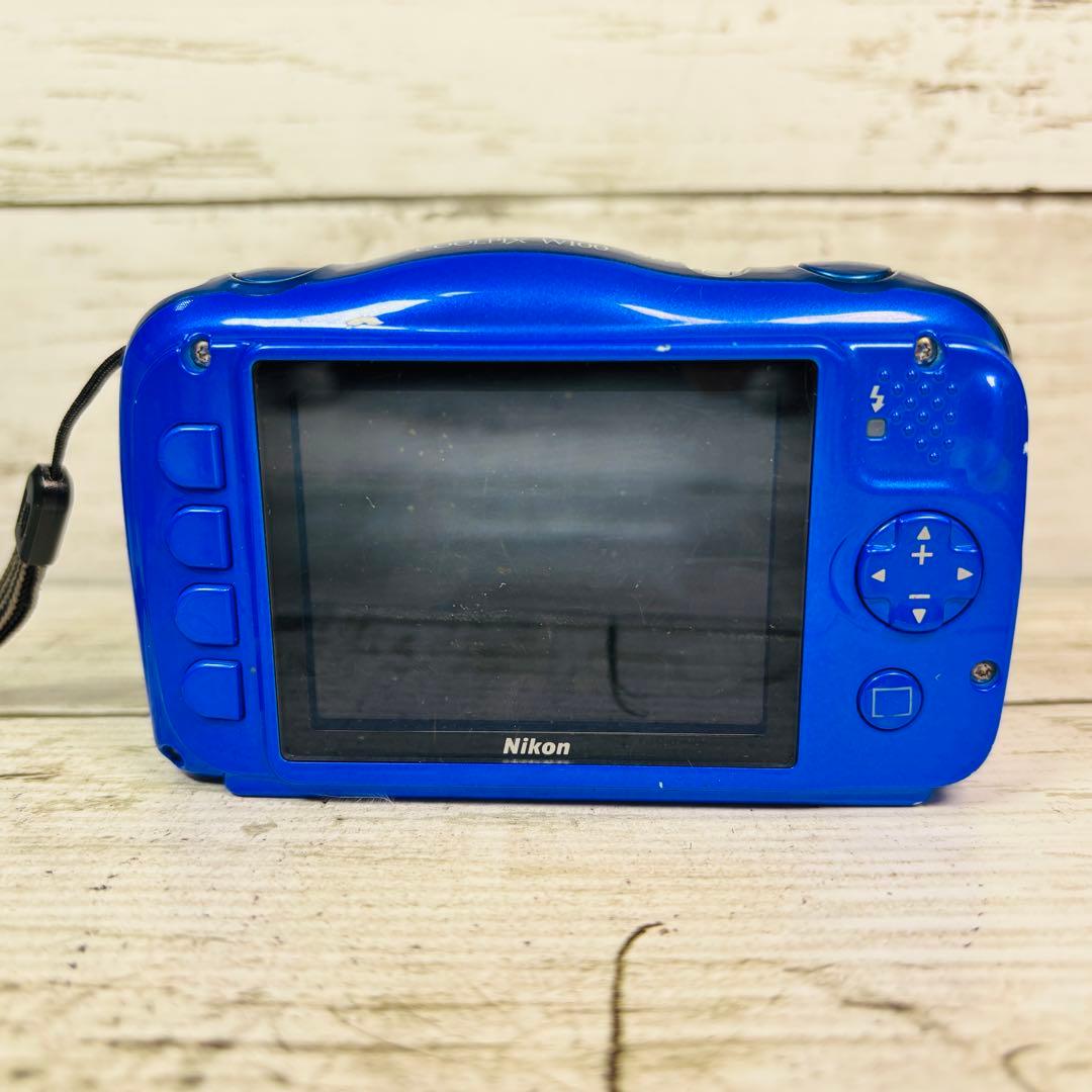 【動作良好】Nikon デジタルカメラCOOLPIX W100 ブルー