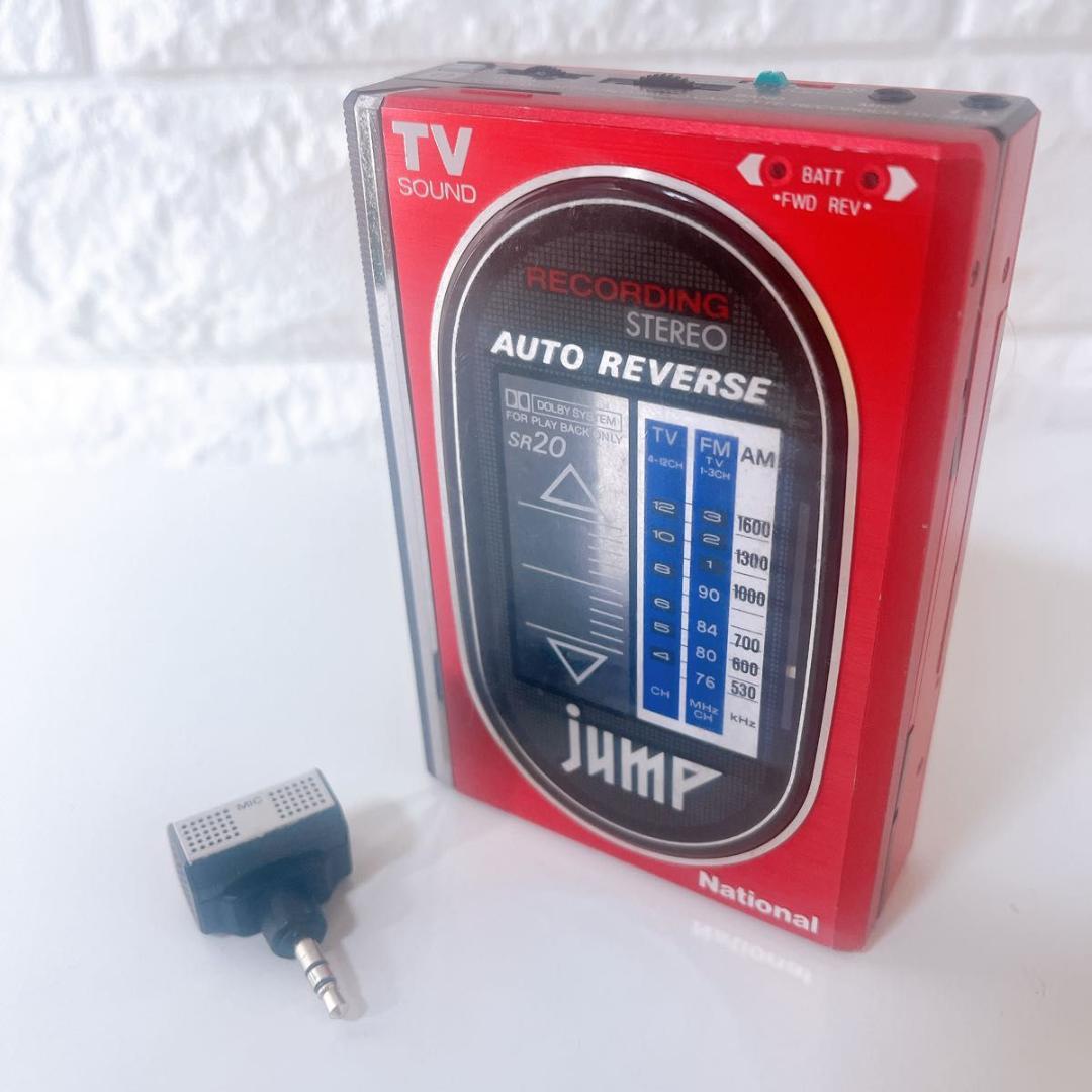 現状 National ナショナル カセットレコーダー RX-SR20 マイク付