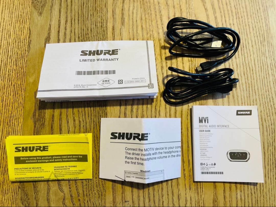 SHURE シュアー・オーディオインターフェイス・MVI-DIG-A