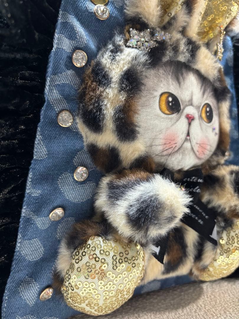 ゆ*ら様 コヤンイサムチョン　ファーフリルトートバッグ　ヒョウ柄マンドゥちゃん