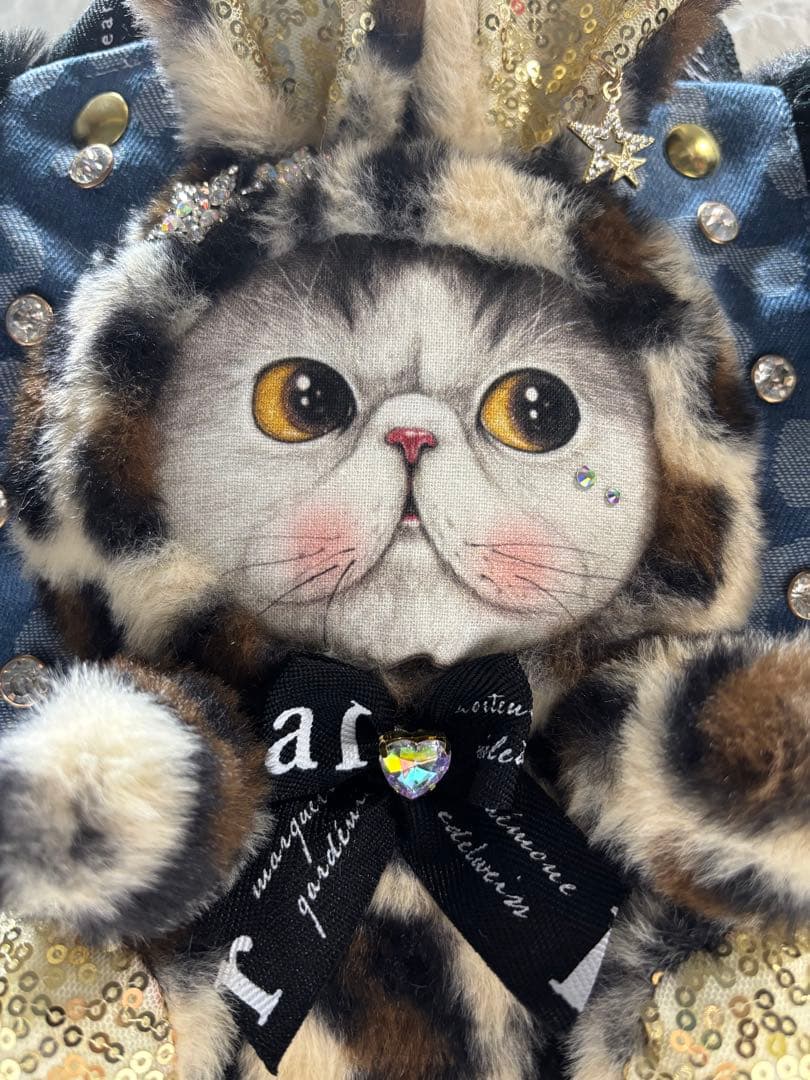 ゆ*ら様 コヤンイサムチョン　ファーフリルトートバッグ　ヒョウ柄マンドゥちゃん