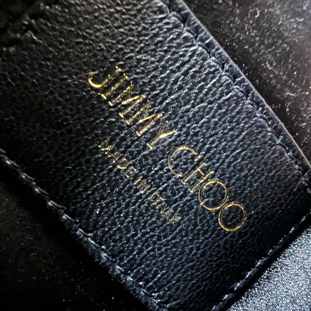 JIMMY CHOO ジミーチュウ CALLIE TIF サテン クラッチバッグ