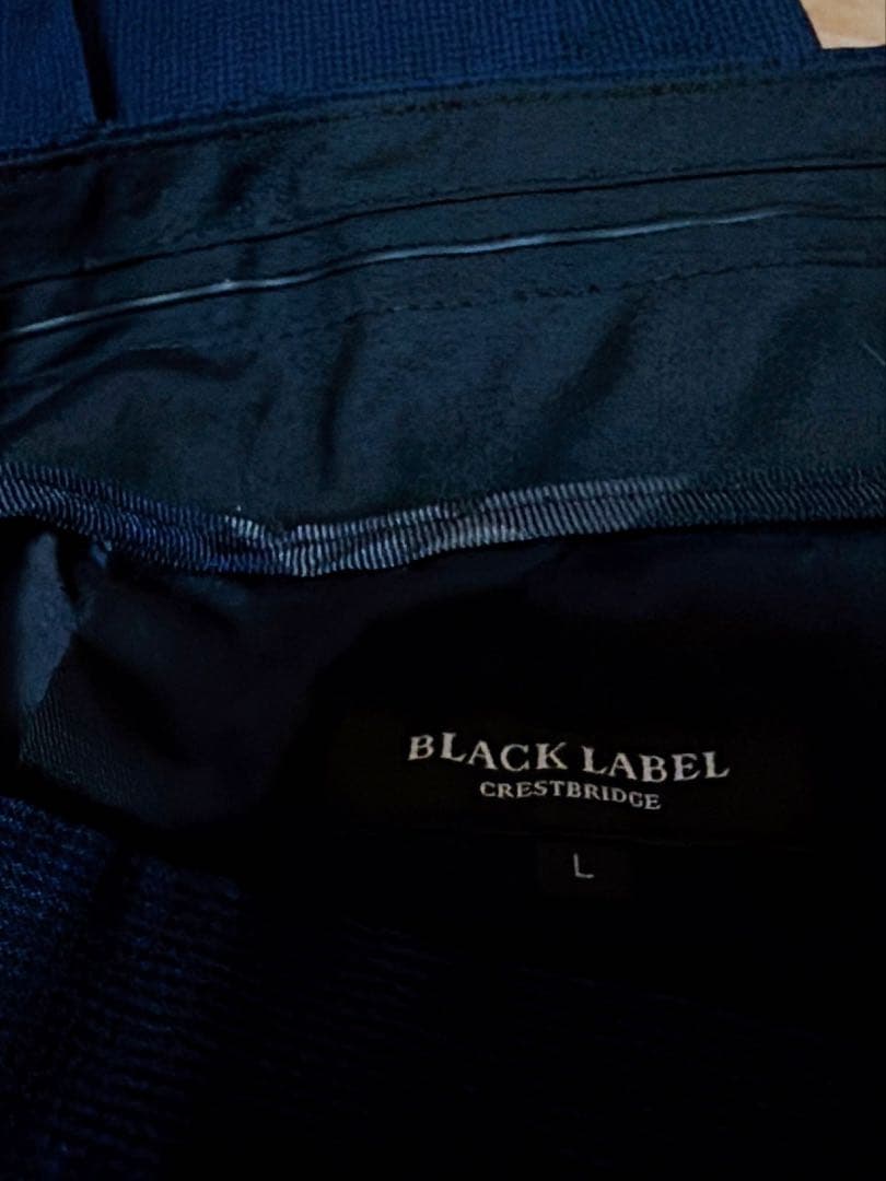 ブラックレーベルクレストブリッジ スーツ　羊毛　ネイビー　L 御幸毛織