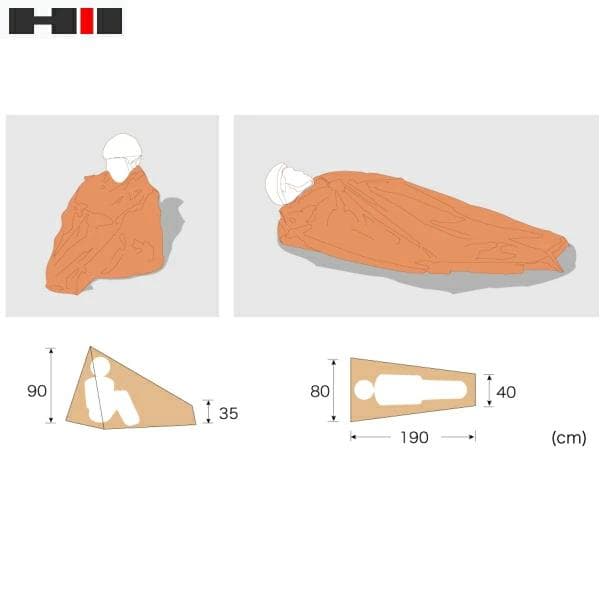 ヘリテイジ　エマージェンシーソロシェルター(旧モデル) 専用ポール付き