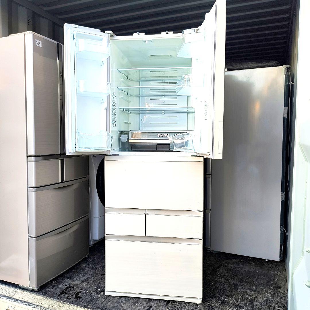 運搬取付無料！アイボリーカラーの大容量ノンフロン冷蔵庫！完動品・超美品！