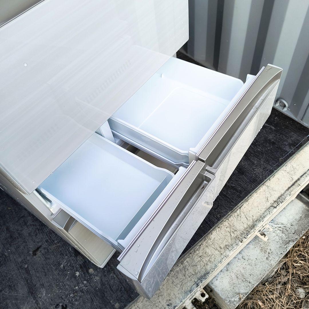 運搬取付無料！アイボリーカラーの大容量ノンフロン冷蔵庫！完動品・超美品！