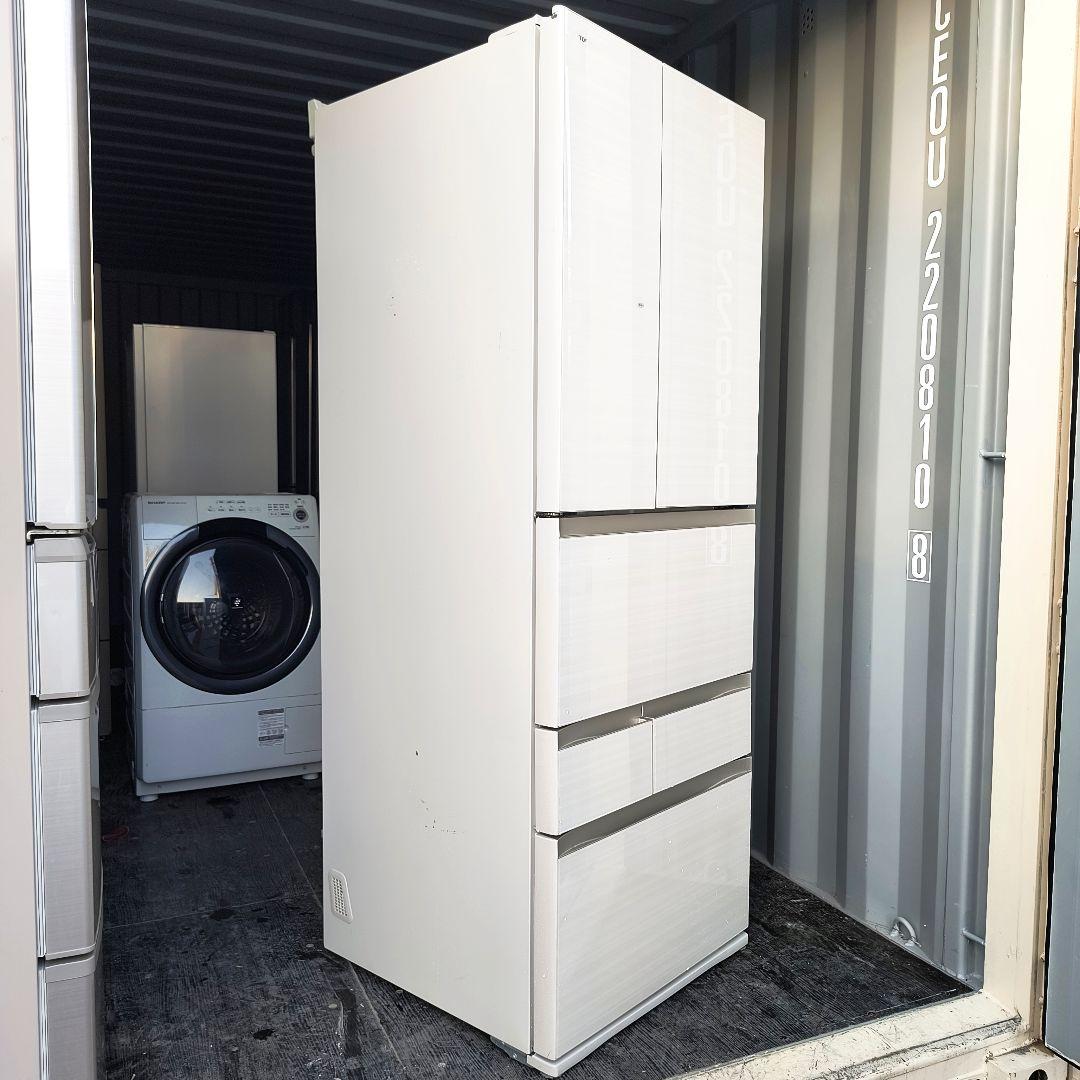 運搬取付無料！アイボリーカラーの大容量ノンフロン冷蔵庫！完動品・超美品！