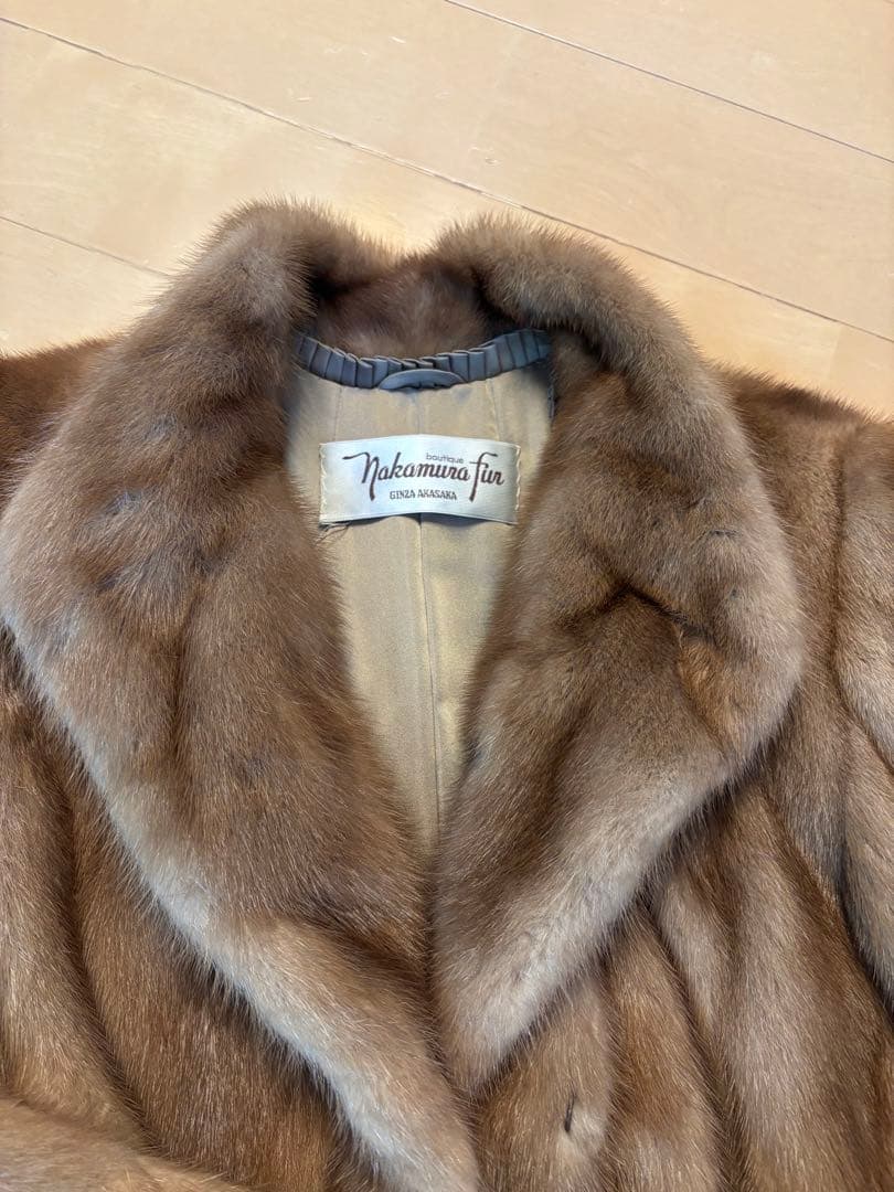 ゆ*」様 Nakamura Fur ブラウン毛皮コート
