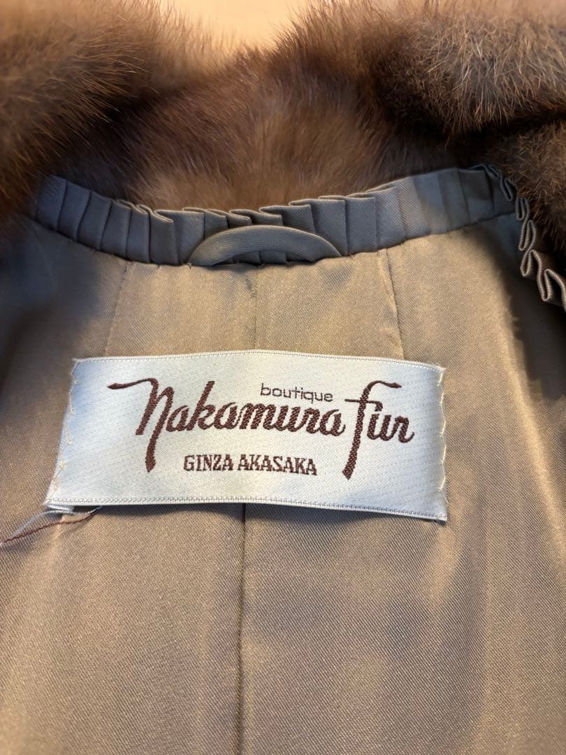 ゆ*」様 Nakamura Fur ブラウン毛皮コート