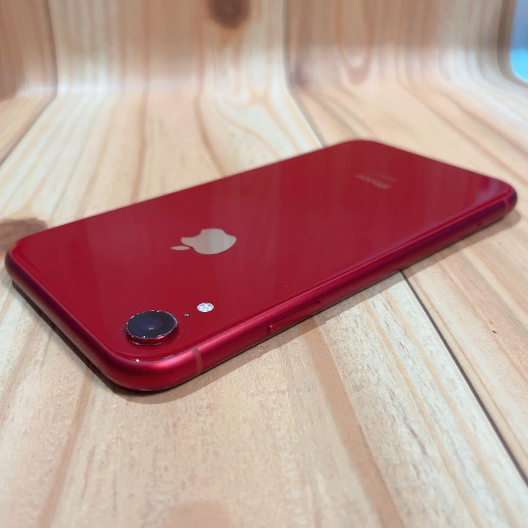 SIMフリー 本体 iPhone XR 128 GB レッド 503 電池良好