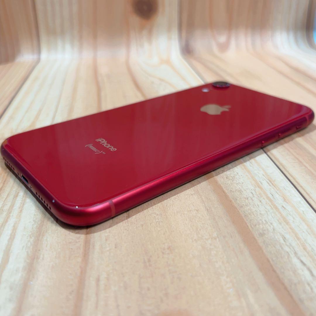 SIMフリー 本体 iPhone XR 128 GB レッド 503 電池良好