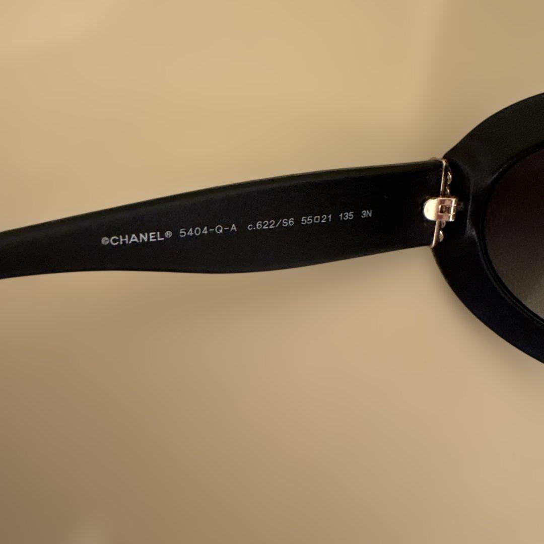 【超貴重】CHANEL ブラックレザー　サングラス