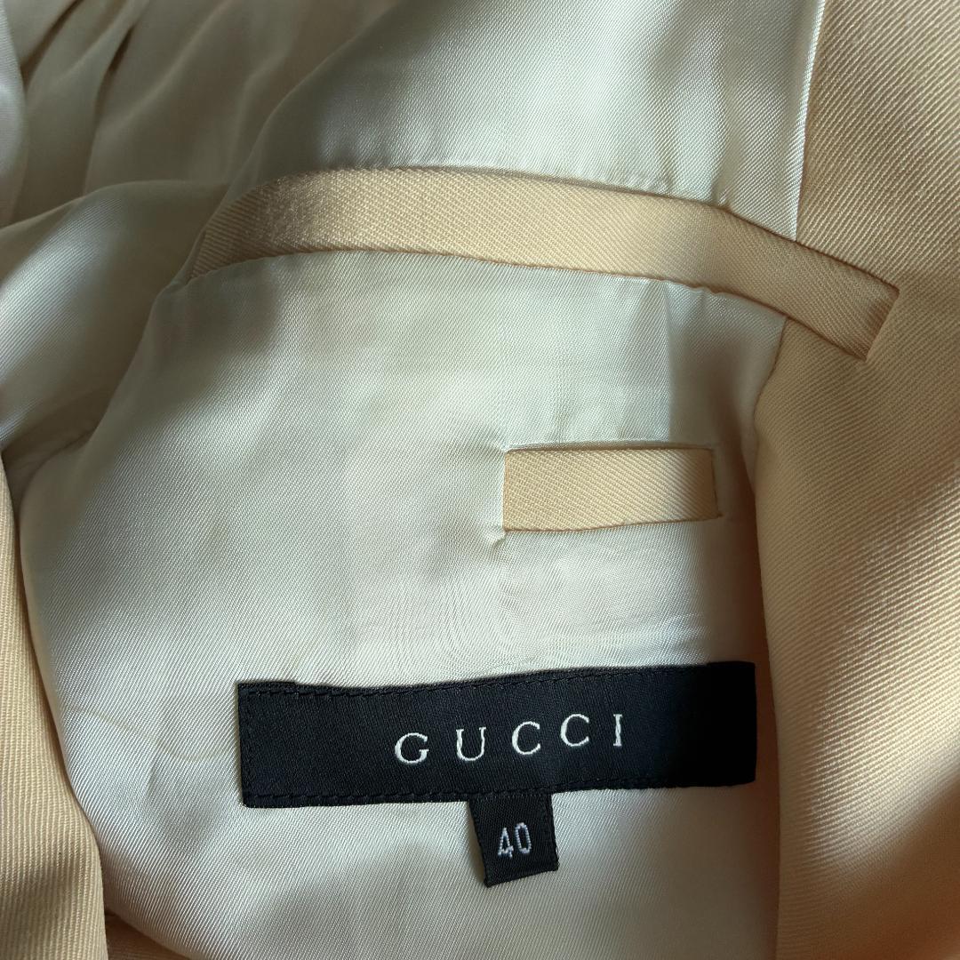 GUCCI フリーダ期　シングルブレストジャケット　ベージュ
