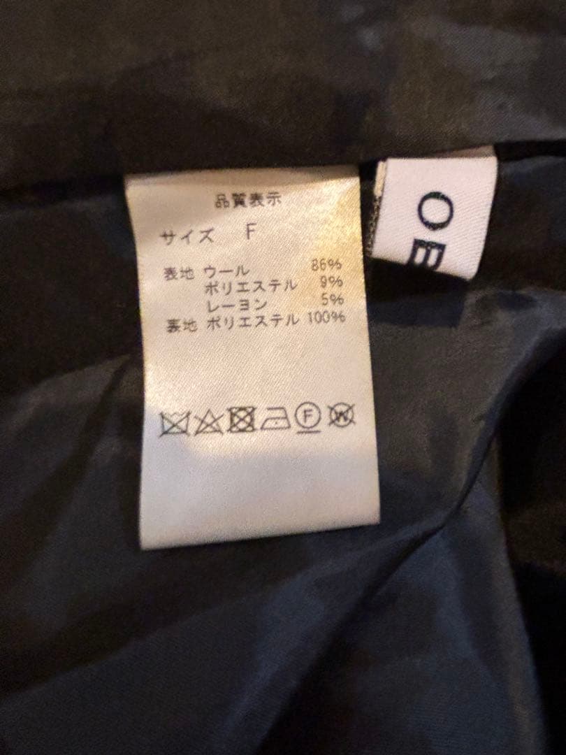 オブリOBLI千鳥格子ツイードスカート