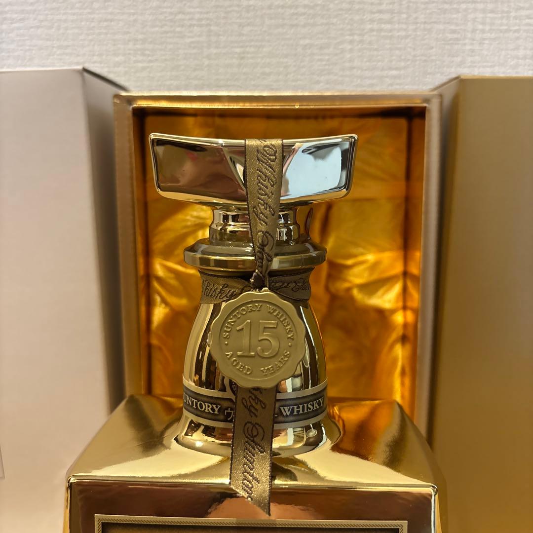＜非売品＞　サントリーウイスキーローヤルプレミアム15年　ゴールドボトル　箱付き