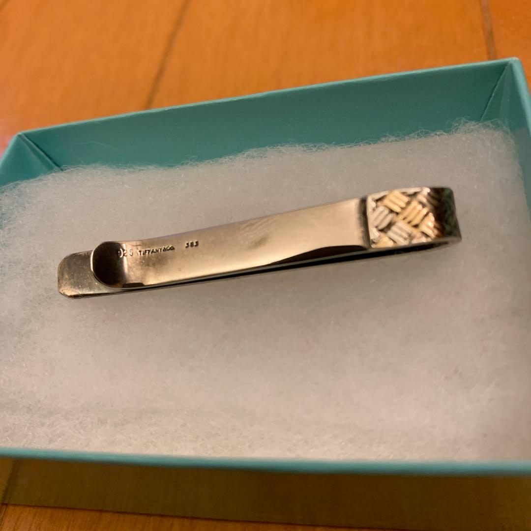 【新品未使用】Tiffany & Co. ネクタイピン ゴールド × シルバー