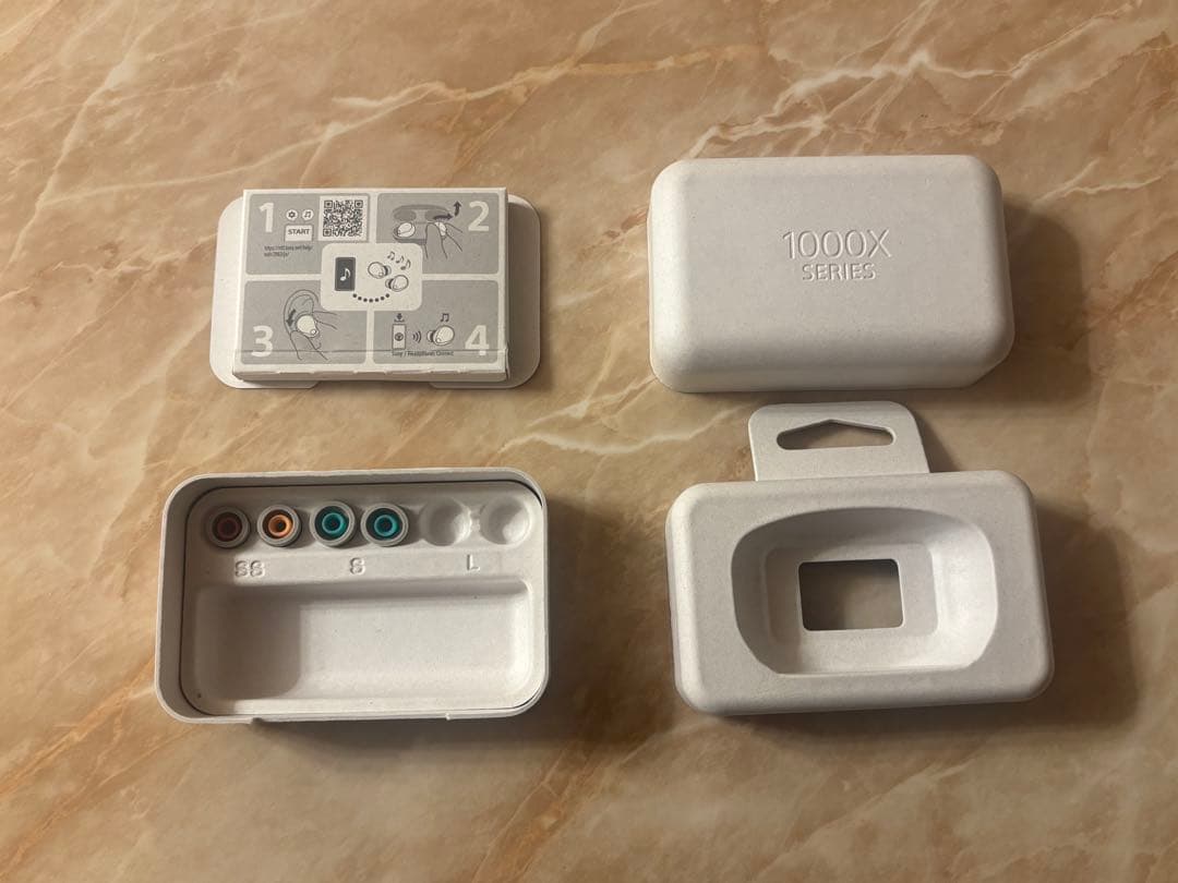 SONY/WF-1000XM5（P） プラチナシルバー 美品　ケース両耳