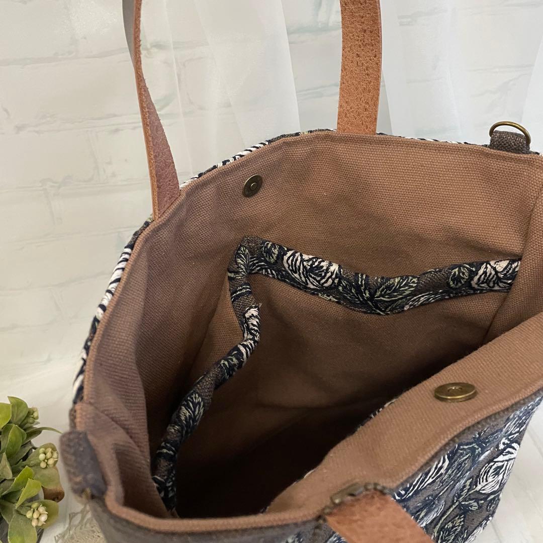 ハンドメイド　シンプルトートバッグ　ミナペルホネン rosy 449