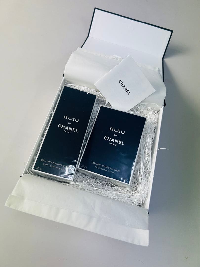 【新品未使用】ブルードゥシャネル①クレンジングジェル②アフターシェーブローション