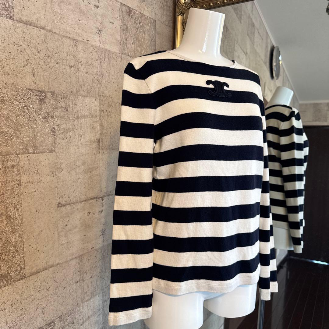 CELINE ボーダー　長袖カットソー　size M