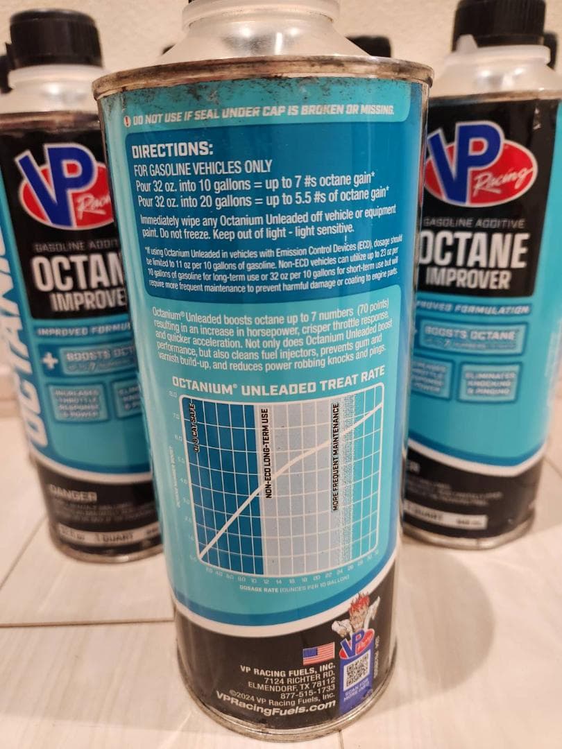 VP Racing 29505 無鉛オクタンブースター 添加剤 8本入り