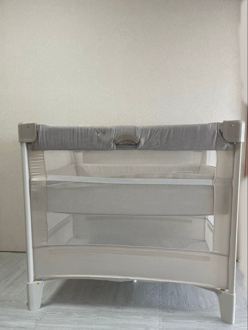 状態良好✨Aprica ココネルエアープラス AB ホワイトグレー　 収納袋付属